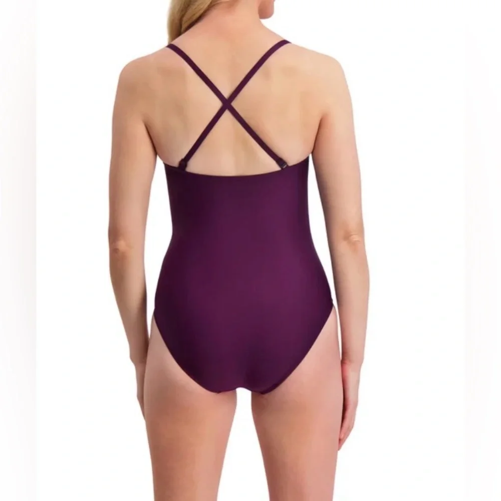 DKNY Sport 1 pc Convertible Strap Swimsuit - Picture 4 of 14